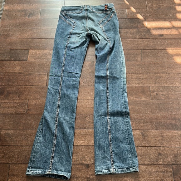 Y2K 7 For All Mankind Star Back Bootcut Jeans RARE style ⭐️ 7FAMK 28 NYM Vintage - Picture 2 of 15